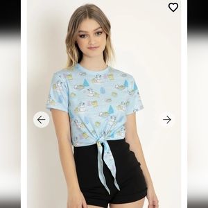 THE CHILD WINTER WONDERLAND TIE FRONT TEE